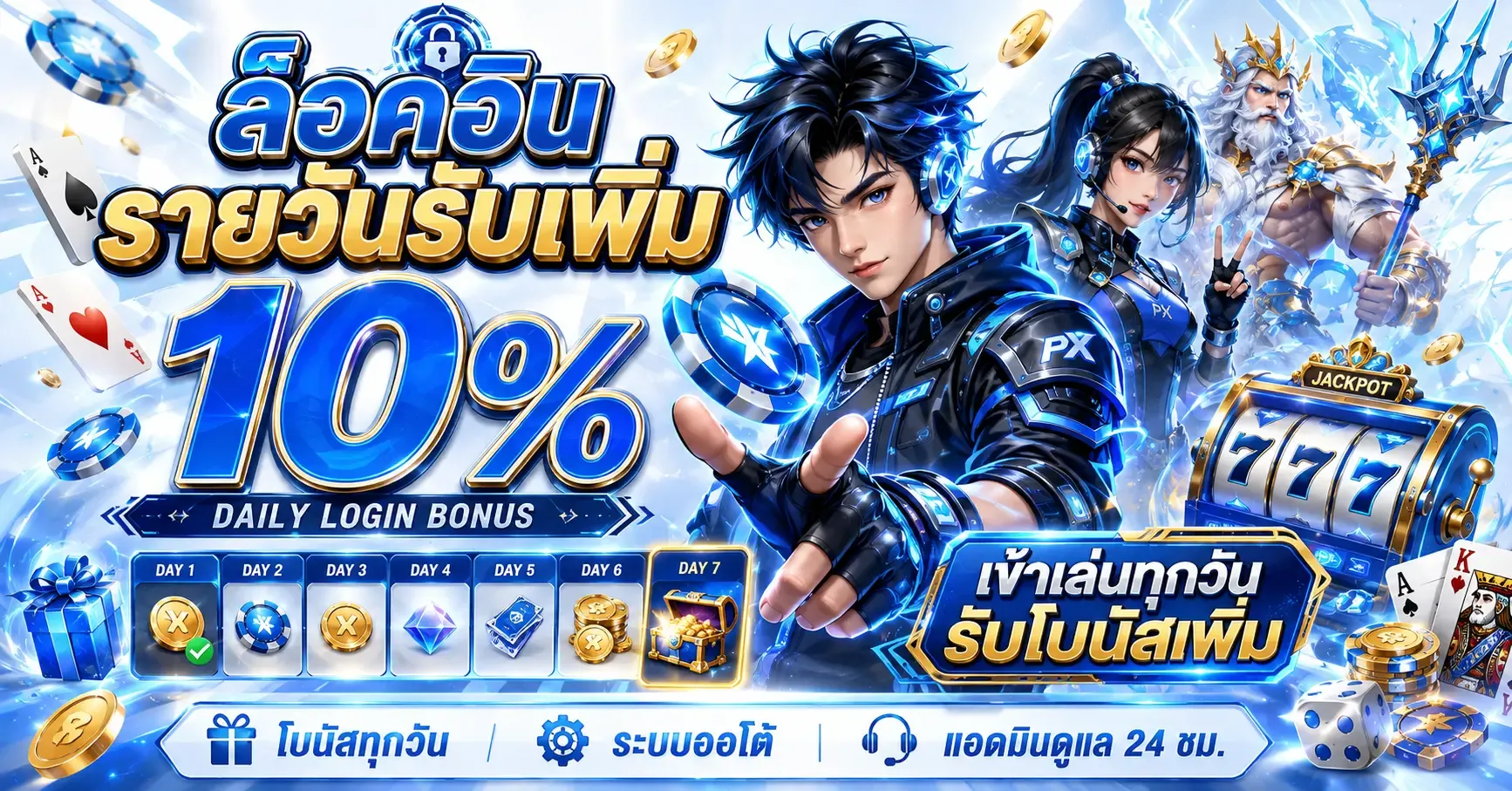 โปรโมชั่นคืนยอดเสีย 8 เปอร์เซ็นต์ทุกสัปดาห์บน 144i